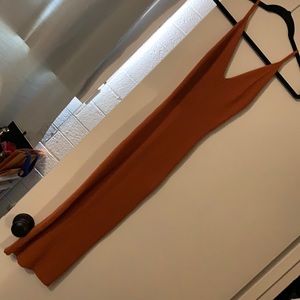 Petal and Pup Bess Long Sweater dress in Rust